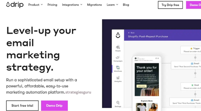 Best Email Marketing Software for Scaling Up: Drip